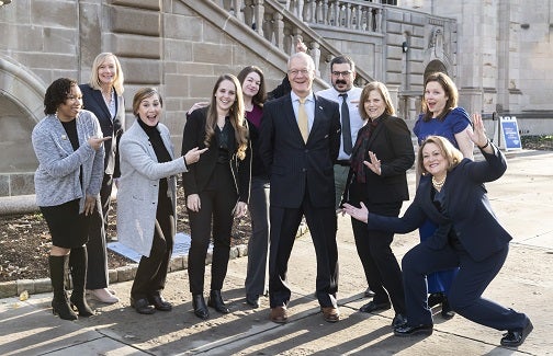 Dave and members of the Business and Operations team