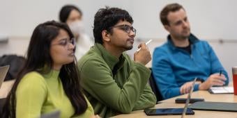 Students sitting in classroom